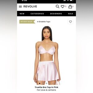 TRUETTE BRA TOP IN PINK